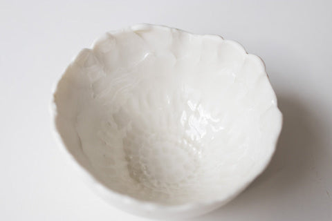 Dickinson - small hand-carved porcelain ring dish