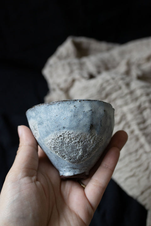 Moonlight over the waves - An imperfect tea cup