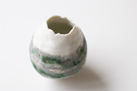 Enceladus - Small Porcelain vase